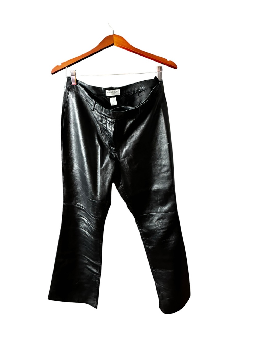 Hugo Buscati Black Leather Trousers